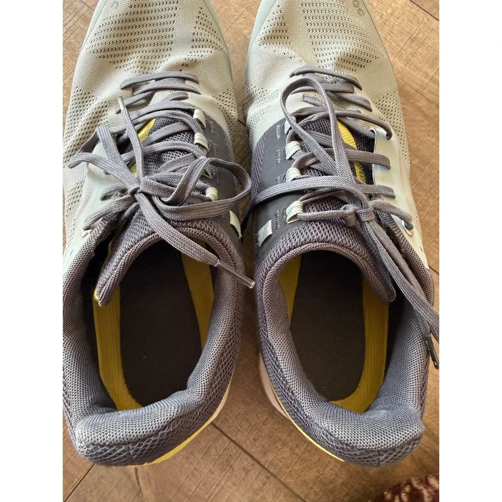 On Running Cloudswift Mens Running Shoes Size 12.5 US Grey‎ Yellow Outdoor